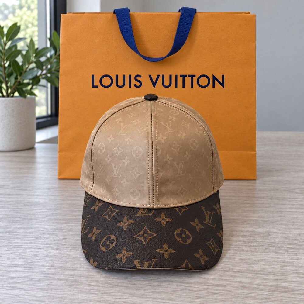 Louis Vuitton Taupe Brown Monogram Cap